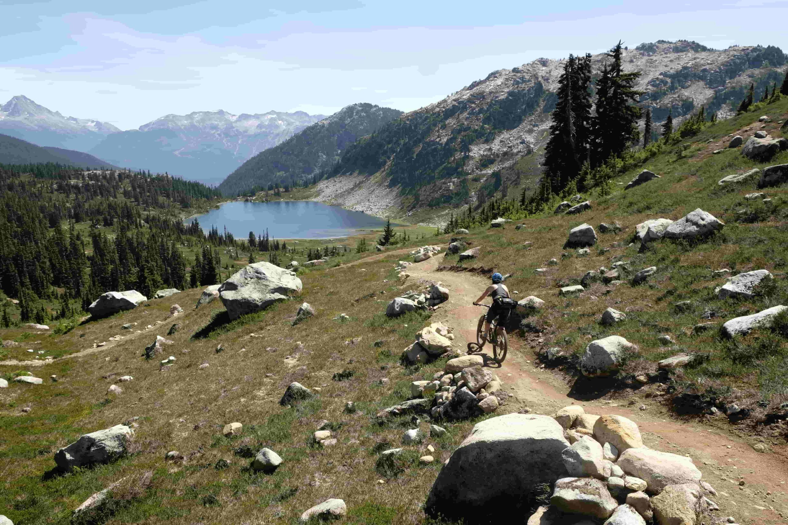 British Columbia alpine biking